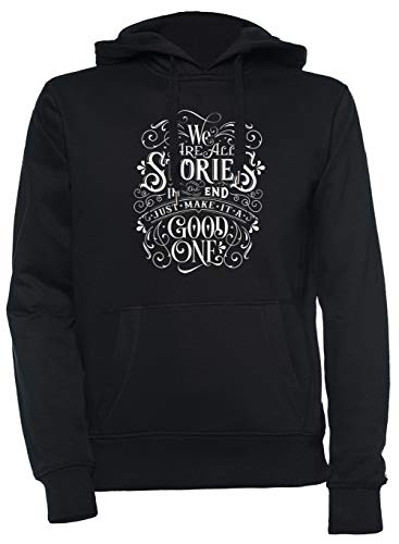 Luxogo We Are All Stories In The End Unisex Schwarz Kapuzenpullover Herren Damen Unisex Black Hoodie Men's Women's M Luxogo We Are All Stories In The End Unisex Schwarz Kapuzenpullover Herren Damen Unisex Black Hoodie Men's Women's M von Luxogo