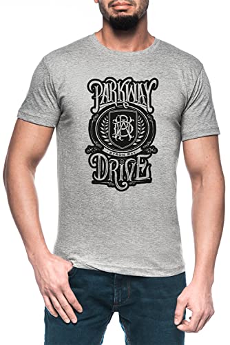 Parkway Drive Herren Grau T-Shirt Kurzarm Men's Grey T-Shirt von Luxogo