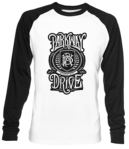 Parkway Drive Unisex Weiß Baseball T-Shirt Herren Damen Baseball T-Shirt von Luxogo