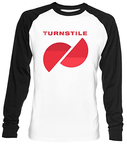 Turnstile Hardcore Unisex Weiß Baseball T-Shirt Herren Damen Baseball T-Shirt Turnstile Hardcore Unisex Weiß Baseball T-Shirt Herren Damen Baseball T-Shirt von Luxogo
