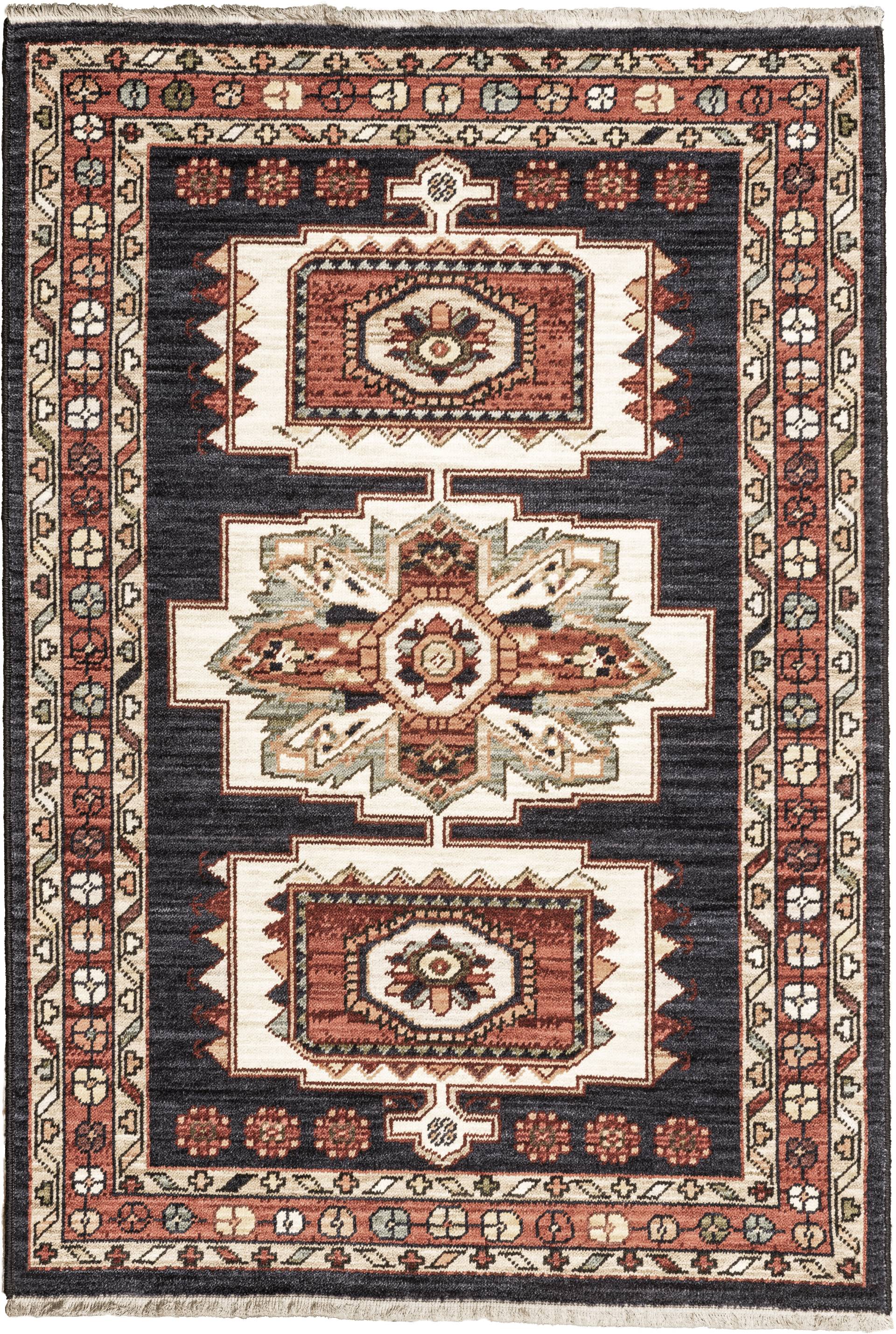 LUXOR living Teppich "Sempura", rechteckig, Orient-Optik, 80% Wolle, mit Fransen, Wohnzimmer von Luxor Living