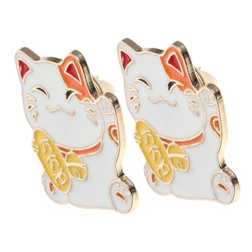 Luxshiny 2 Stück Glückskatzenbrosche Dekorationsabzeichen Abzeichenstifte Katzennadel Brosche Cartoon-Kleidungsbrosche Emaille-Katzennadel Katzennadeln für Rucksäcke Brosche Katze Legierung Luxshiny 2 Stück Glückskatzenbrosche Dekorationsabzeichen Abzeichenstifte Katzennadel Brosche Cartoon-Kleidungsbrosche Emaille-Katzennadel Katzennadeln für Rucksäcke Brosche Katze Legierung von Luxshiny
