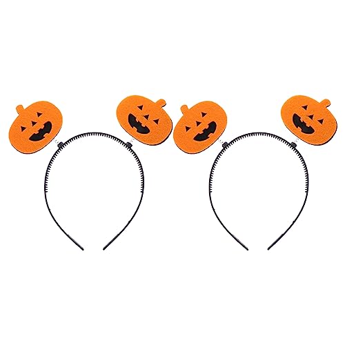 Luxshiny Haarschmuck Für Kinder 2 Stück Halloween-Kürbis-Stirnband Kürbis-Haarband Halloween-Haarband Damen- Und Mädchen-Haarschmuck Für Halloween-Partyzubehör Halloween-Dekorationen von Luxshiny