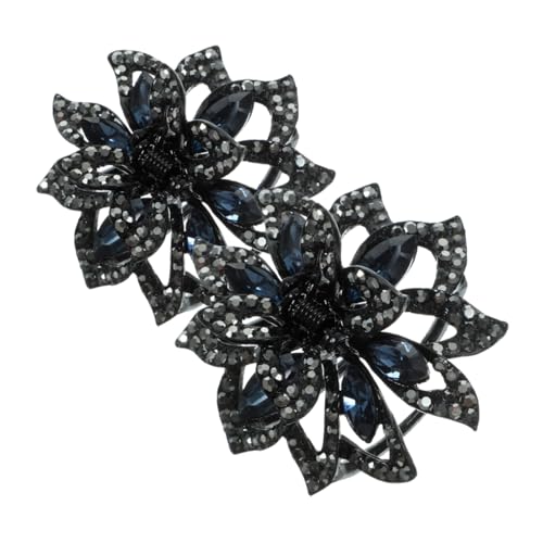 Luxshiny 2 Stück Strass Haarklammern Im Koreanischen Stil Haarklammern Mit Blumenmotiv Rutschfeste Haarklammern Blumen Haarhalter Haar Accessoires Für Frauen Rutschfeste Haarklammern von Luxshiny