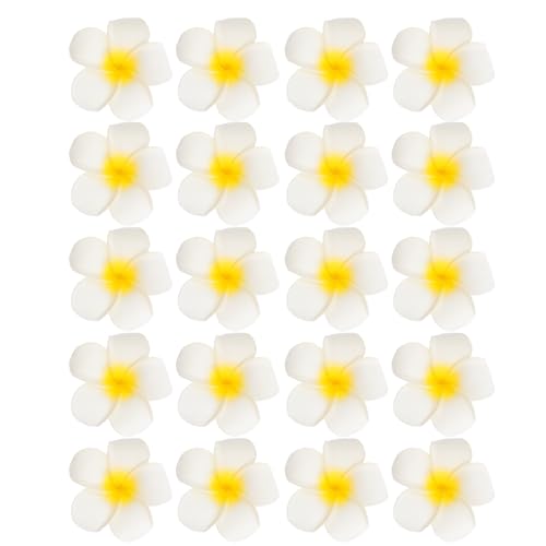 Luxshiny 20stücke Haarspangen Mit Plumeria-blumen Blumen Haarclips Und Strandparty Hochzeitsfrisuren Accessoires Für Mädchen von Luxshiny