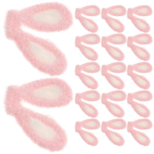 Luxshiny 20stücke Kaninchen Ohr Diy Charms Haarnadel Dekoration Haar Clip Bastelmaterial Leichte Leuchtende Farben Widerstandsfähig Langlebig Für Bastelliebhaber von Luxshiny