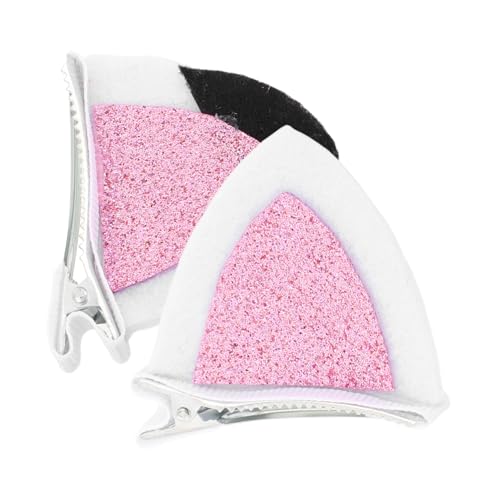 Luxshiny 2stücke Titel Teiliges Katzenohren Haarclips Für Mädchen Süße Cartoon Cat Ears Haarschmuck Für Halloween Und Cosplay Bequemes Filz Und Metalldesign von Luxshiny