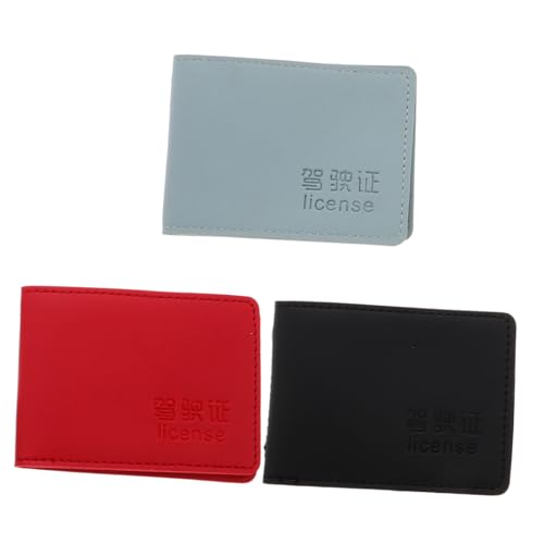 Luxshiny 3 Stück Führerscheinholster Registrierungskarteninhaber Registrierungsinhaber Kfz-zulassungs- Und Versicherungsnehmer Führerscheininhaber Autozubehör Pu-Leder von Luxshiny