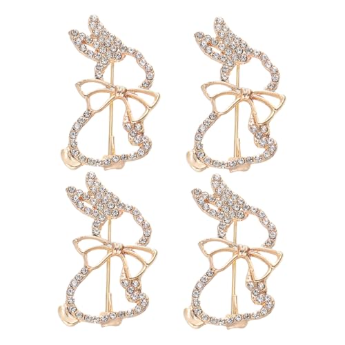 Luxshiny 4 Stück Kaninchen Brosche süße Broschestifte Anstecknadeln mit Hasenbrosche Brosche Pin für Frauen Kaninchen-Kleidungsbrosche Tierische niedliche Kleidungsbrosche Legierung Golden von Luxshiny