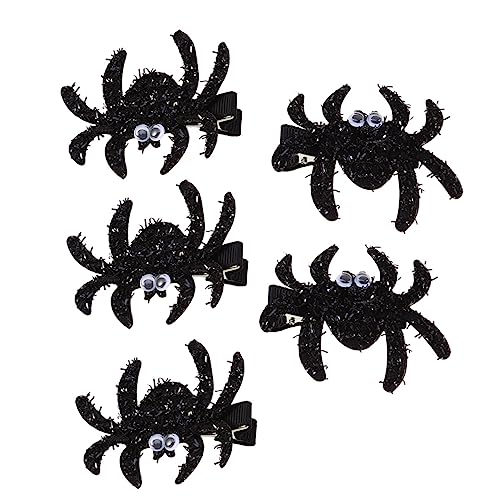 Luxshiny 5St Haarspangen für Frauen Halloween-Kopfbedeckung Haarnadel Haarklammer Haarspangen für Halloween ausgefallene Haarspangen Schüttgut Spinne Ausgabekarte Kind von Luxshiny