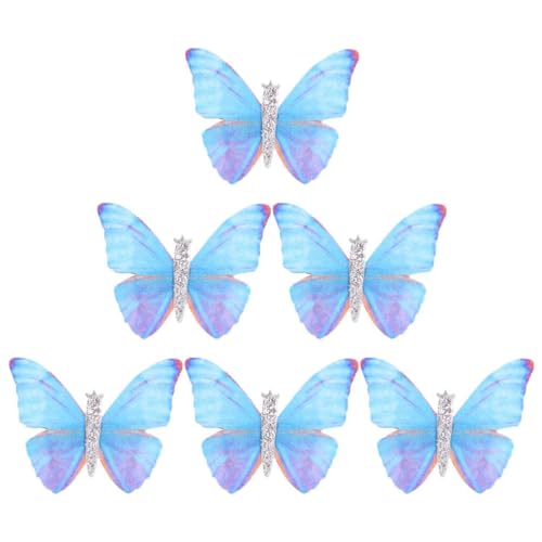 Luxshiny 6 Stück Schmetterling-Haarspangen Damen-Haarnadel Böhmische Haarspangen Haar-Styling-Zubehör Für Braut Hochzeit Strand Haar-Accessoires von Luxshiny
