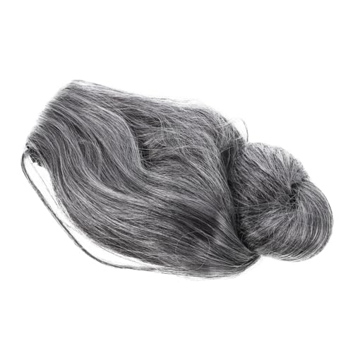 Luxshiny Alter Frau Kostümperücke für Frauen Kurze Graue Lockenperücke für Halloween Karneval und Rollenspiele Verstellbar und Bequem Vielseitig Einsetzbar Synthetische Haare von Luxshiny