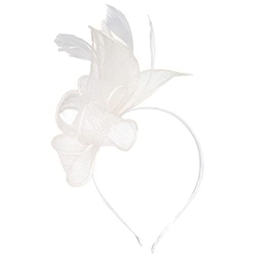 Luxshiny Fascinator Haarschmuck Damen Eleganter Hut Mit Clip Und Stirnband Für Tea Party Hochzeit Cocktail-party Vintage-stil Für Besondere Anlässe von Luxshiny