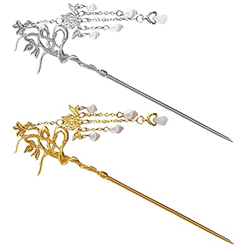 Luxshiny Haarstab Mit Baumelnder Quaste Chinesische Haarnadel Haarknotenhalter Für Hochzeiten Für Frauen von Luxshiny