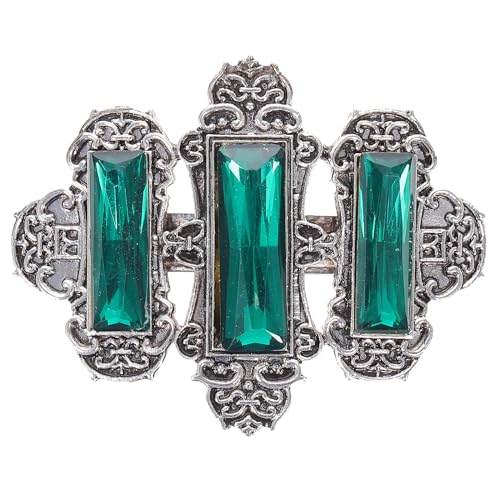 Luxshiny 1stk Kristall-haarspange Keltische Haarspangen Antiquit?ten Haar Clips Haarklemme Aus Kristall Französische Haarspangen Piraten- Vintage- Hochzeit Federschnalle Damen von Luxshiny
