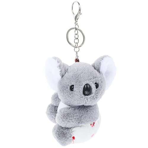 Luxshiny Koala Plüsch Schlüsselanhänger, Koala Tasche Clips Koala Schlüsselanhänger Tier Schlüsselanhänger Anhänger Für Tasche Schlüsselanhänger (Schwarz) von Luxshiny