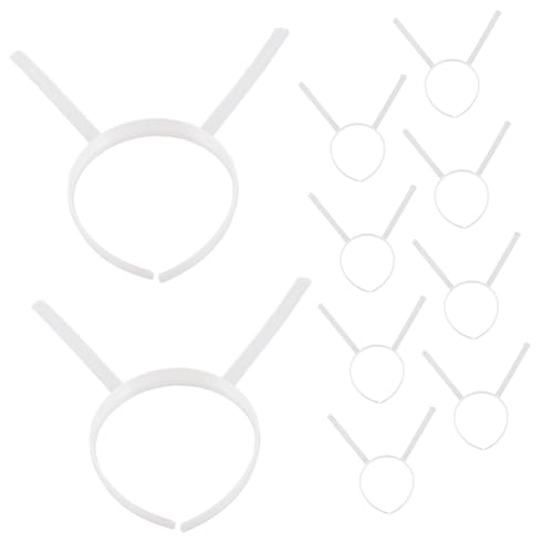 Luxshiny 10stücke Stirnband Aus Kunststoff Leerer Haarbandrahmen Basen Für Diy-projekte Unbemalt Material Für Handwerk Und Kopfbedeckungen von Luxshiny