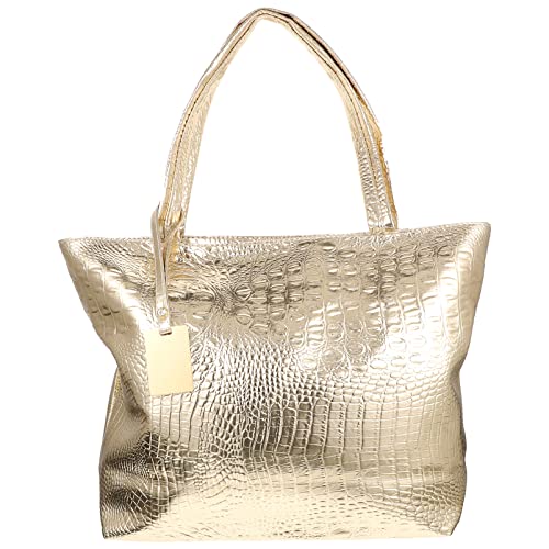 Luxshiny Mode Leder Einkaufstasche Alligator Umhängetasche Große Kapazität Handtasche Alles Lässige Tasche für Frauen Mädchen von Luxshiny