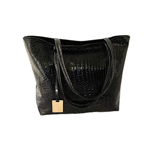 Luxshiny Mode Leder Einkaufstasche Alligator Umhängetasche Große Kapazität Handtasche Alles Lässige Tasche für Frauen Mädchen von Luxshiny