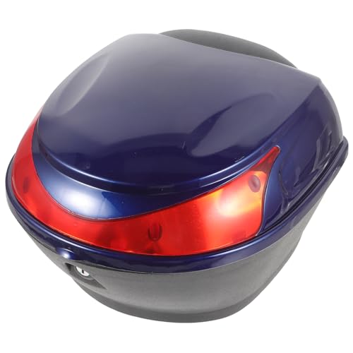 Luxshiny Motorrad Gepäckträger Koffer wasserdichte Lagertasche für Scooter Motorräder mit Sicherheitsverschluss Große Kapazität für Helm Geldbörse Handy Kamera Vielseitig Einsetzbar von Luxshiny