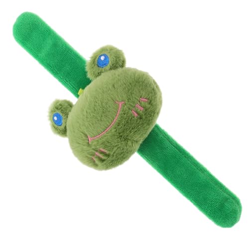Luxshiny Plüsch Frosch Handgelenk Armband Kuscheliges Slap Armband Geldbörse für Tier Party Mitgebsel und für Geburtstagsfeiern von Luxshiny