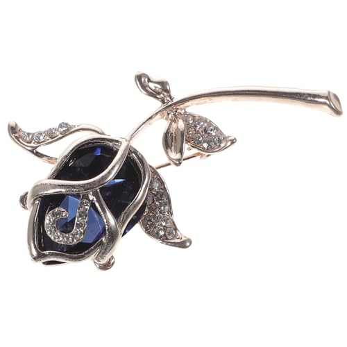 Luxshiny Wasserdichte Rosenbrosche aus Kristallglas Lustige Kreative Brosche für Damen Anstecknadel für Kleidung Taschen und Accessoires Perfektes für Besondere Anlässe Leicht und Bequem von Luxshiny
