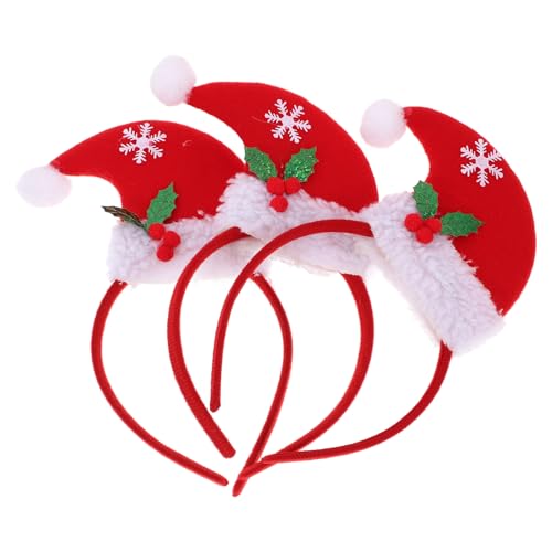 Luxshiny Weihnachtsmann-Mütze-Stirnbänder 3 Stück Rote Haare Haarreifen Kopfschmuck Kostüm-Kopfbedeckung Weihnachtlicher Haarschmuck Für Weihnachtsfeiern Luxshiny Weihnachtsmann-Mütze-Stirnbänder 3 Stück Rote Haare Haarreifen Kopfschmuck Kostüm-Kopfbedeckung Weihnachtlicher Haarschmuck Für Weihnachtsfeiern von Luxshiny