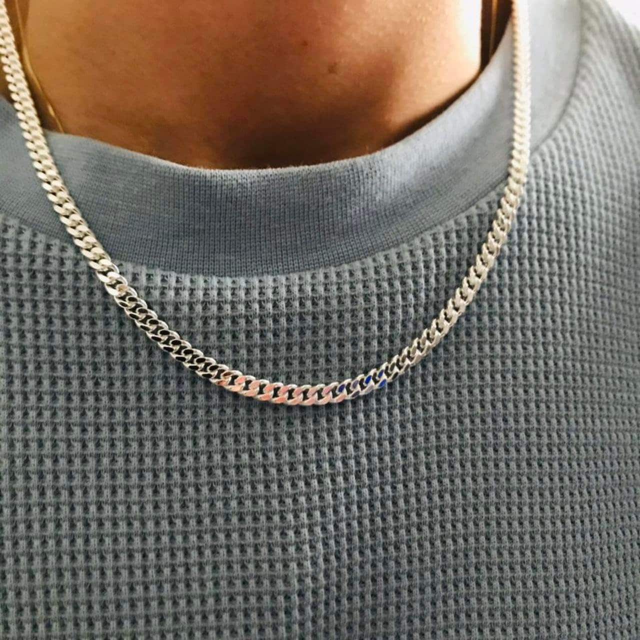 Beliebte Stil Diamond Cut 18-24 Zoll Solid Sterling Silber Halskette Für Männer von Luxury213