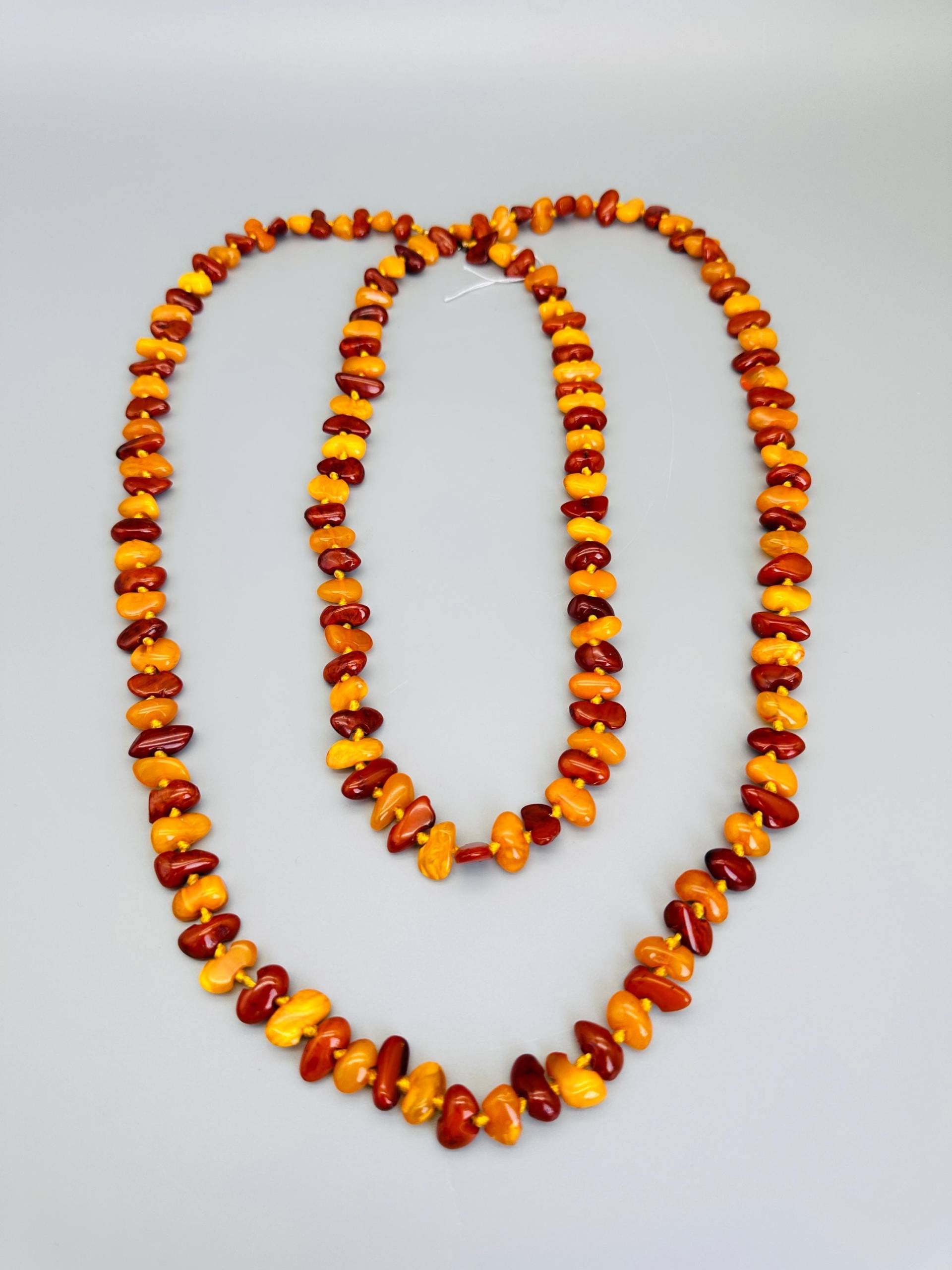 Vintage Bernstein Amber Kette Collier 50% Butterscotch Baltik Natur Länge 152 cm Vintage Bernstein Amber Kette Collier 50% Butterscotch Baltik Natur Länge 152 cm von LuxuryAntiquesSun