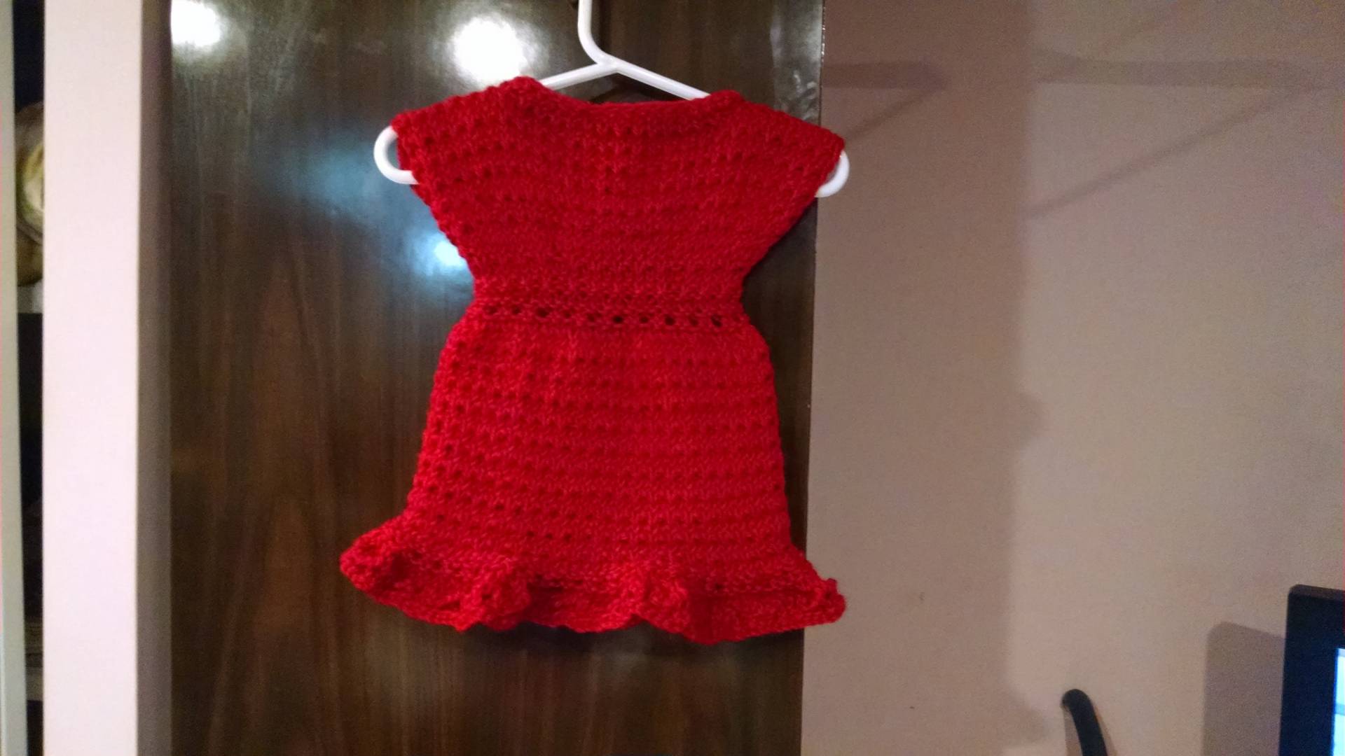 Weihnachtsbabykleid Handgestrickt in Verschiedenen Größen Und Farben von LuxuryKnitFashion