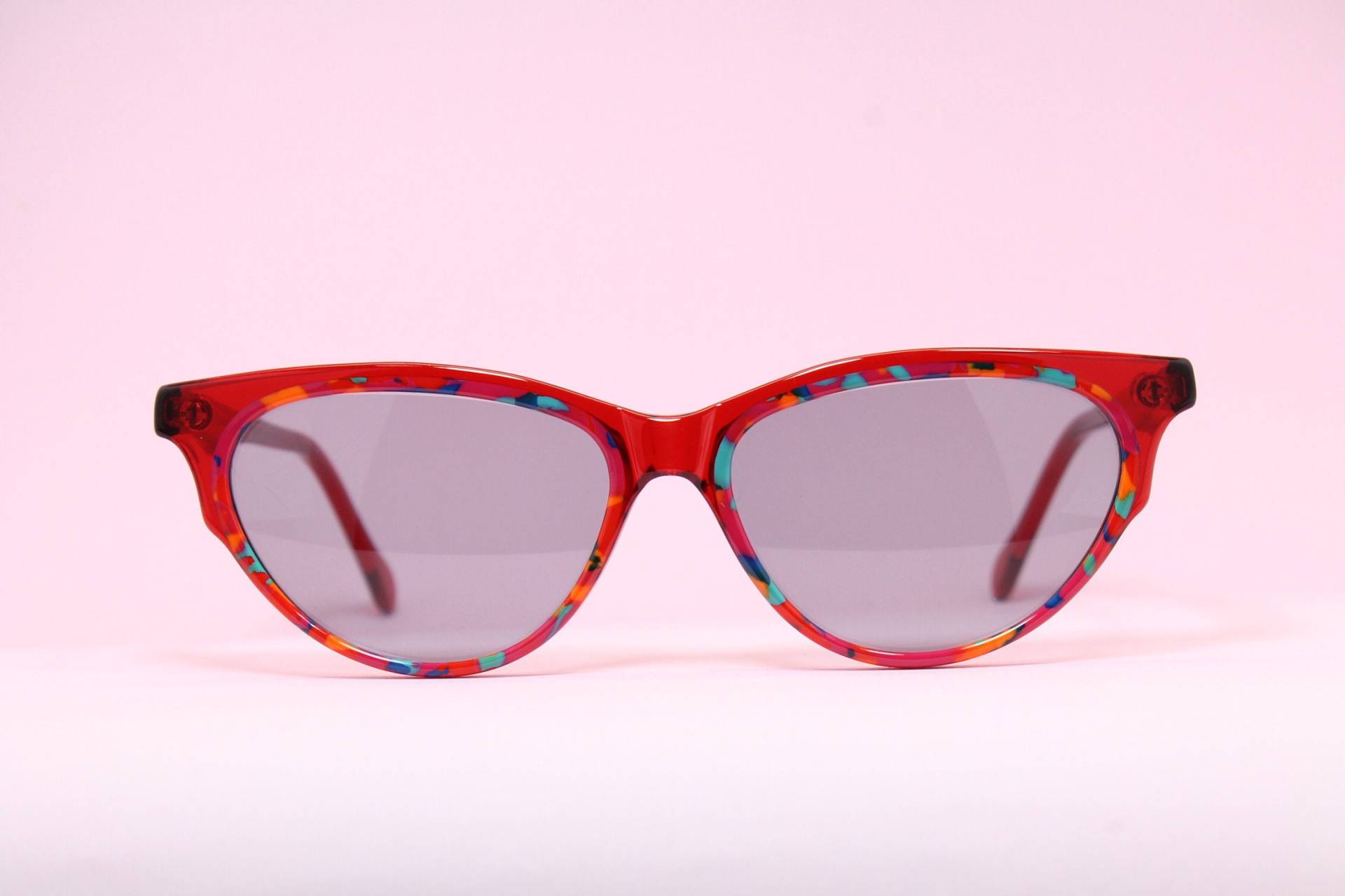 Cat Eye Thom Hansen Th13 C01 Multicolor Rot Seltenes Unikat True Vintage Sonnenbrille Lunettes Occhiali Solglasögon Gafas Lse11 von LuxurySunEyes