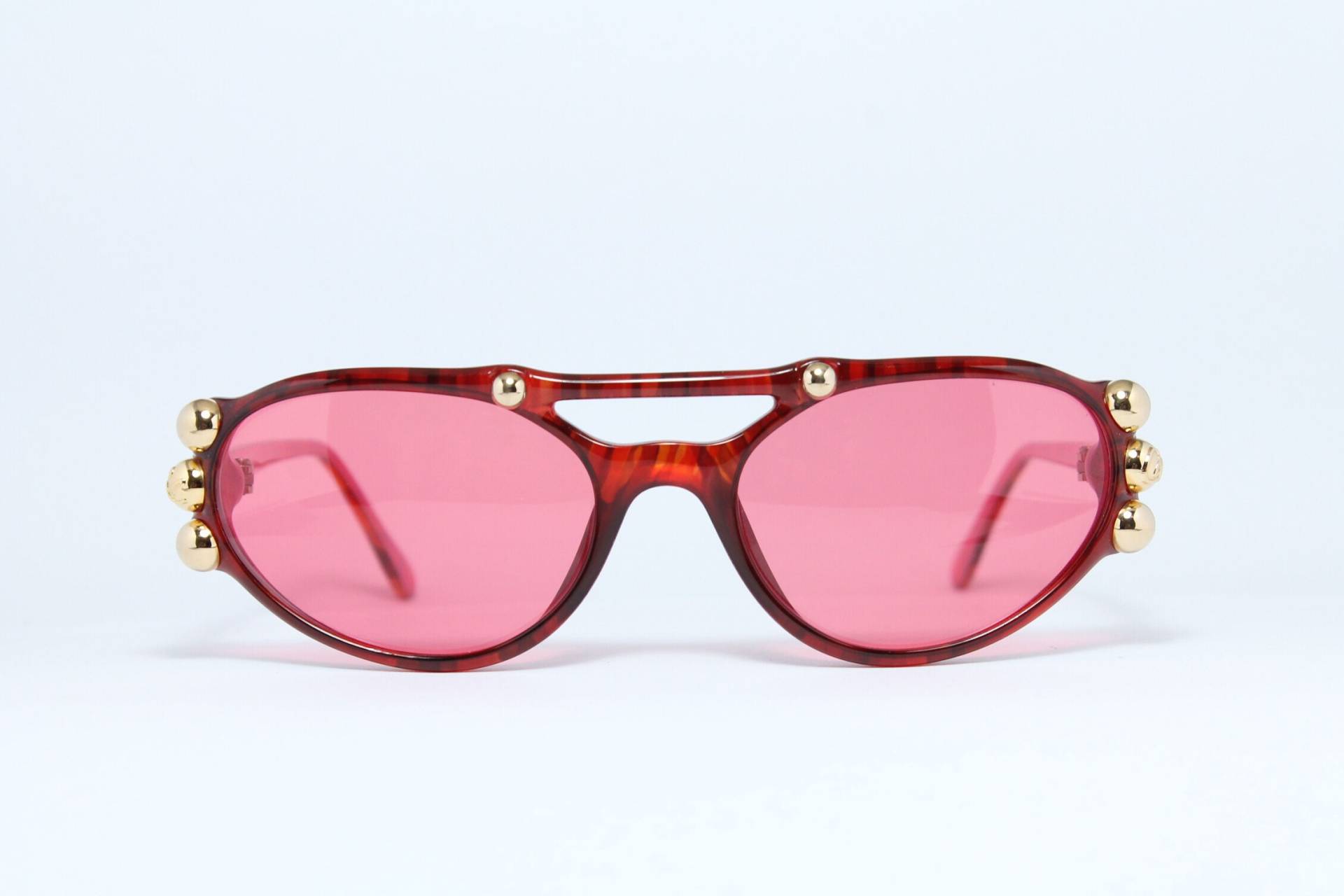 Christian Lacroix 7363 C30 Pink Golden Pearls Deutschland Seltene Einzigartige Echte Vintage-Sonnenbrille Lunettes Occhiali Bril Gafas Solglasögon von LuxurySunEyes