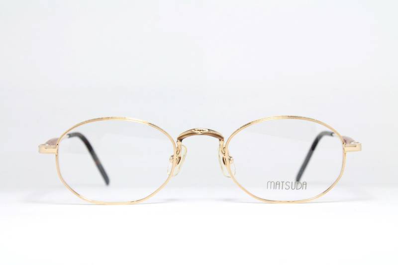 Original Matsuda 10113 Pg 48-21 Gold Hexagonal Seltenes Unikat Vintage Steampunk Brillengestell Brille Les03 von LuxurySunEyes