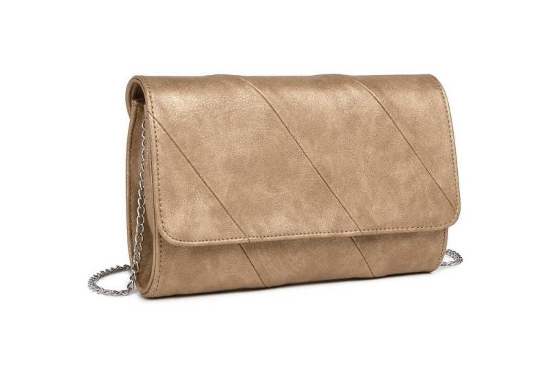 LuxusKollektion Abendtasche Damen Clutch Tasche Gold Schulter Crossbody Abendtasche Blockfarbe von LuxusKollektion