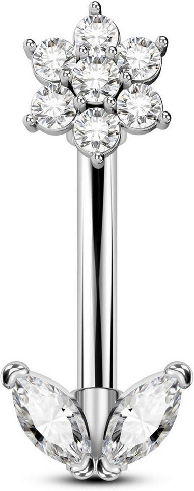 OUFER Augenbrauenpiercing 16G Rook Piercing Schmuck Daith Helix Earring Ohr Knorpel CZ Eyebrow von OUFER