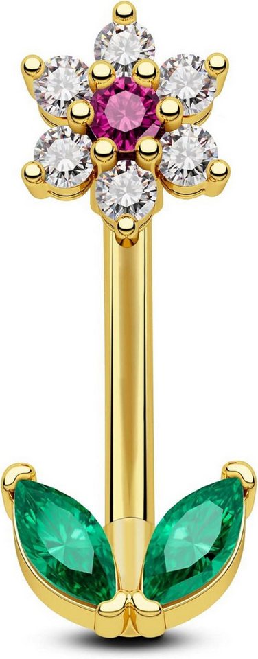 OUFER Augenbrauenpiercing 16G Rook Piercing Schmuck Daith Helix Earring Ohr Knorpel CZ Eyebrow von OUFER