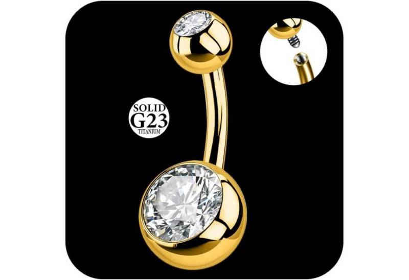 LuxusKollektion Bauchnabelpiercing Bauchnabelpiercing Titan 14G 6mm 8mm 10mm 12mm 14mm Frauen B-6mm-Gold LuxusKollektion Bauchnabelpiercing Bauchnabelpiercing Titan 14G 6mm 8mm 10mm 12mm 14mm Frauen B-6mm-Gold von LuxusKollektion