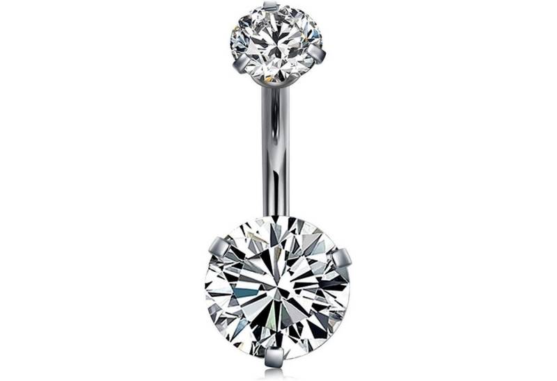 LuxusKollektion Bauchnabelpiercing Bauchnabelpiercing Titan G23 14G 6mm 8mm 10mm 12mm Damen silber LuxusKollektion Bauchnabelpiercing Bauchnabelpiercing Titan G23 14G 6mm 8mm 10mm 12mm Damen silber von LuxusKollektion