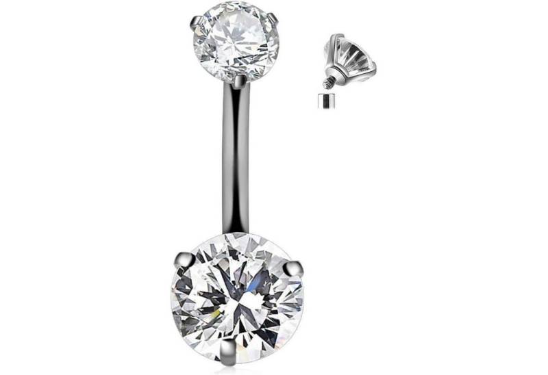 LuxusKollektion Bauchnabelpiercing Bauchnabelpiercing Titan G23 Stablänge 6mm 8mm 12mm Damen 14g 10mm LuxusKollektion Bauchnabelpiercing Bauchnabelpiercing Titan G23 Stablänge 6mm 8mm 12mm Damen 14g 10mm von LuxusKollektion