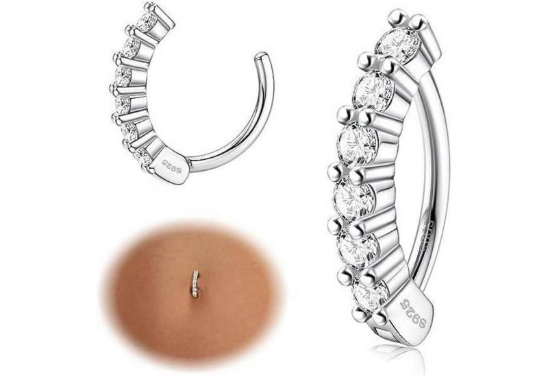 Krfy Bauchnabelpiercing Bauchnabelringe Damen 925 Silber CZ Reverse Creolen Hypoallergen OTTO Krfy Bauchnabelpiercing Bauchnabelringe Damen 925 Silber CZ Reverse Creolen Hypoallergen OTTO von Krfy