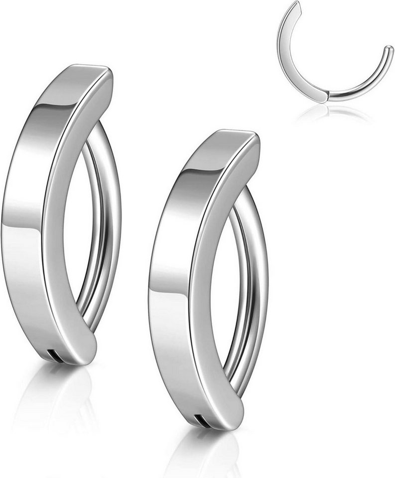 Bauchnabelpiercing Edelstahl Bauchnabelpiercing Ring 14ga 10mm Silber Gold 2er Set von JSDDE
