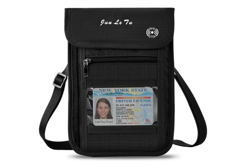 LuxusKollektion Bauchtasche Brustbeutel RFID Schutz Reise Mehrere Taschen Versteckt Wallet von LuxusKollektion