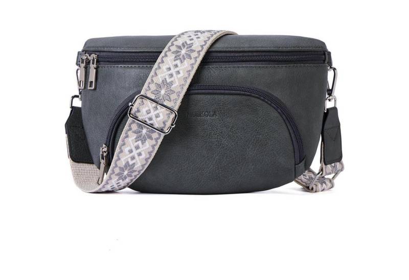 LuxusKollektion Bauchtasche Kleine Damen Umhängetasche Veganes Leder RFIDI Blockierung Brusttasche von LuxusKollektion