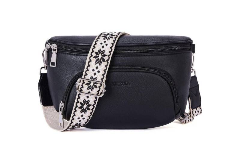 LuxusKollektion Bauchtasche Kleine Damen Umhängetaschen Veganes Leder RFID Blockierung Brusttasche von LuxusKollektion