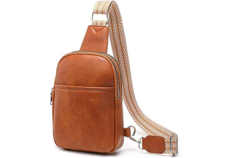 LuxusKollektion Bauchtasche Miss Lulu Damen Bauchtasche Crossbody Bag Klein Umhängetasche Blau von LuxusKollektion