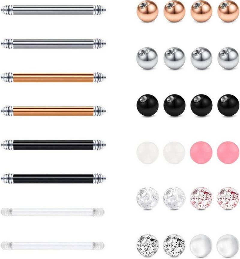 Briana Williams Brustwarzenpiercing Zungenpiercing Nippelpiercing Brustwarzenpiercing 14G Chirurgenstahl von Briana Williams