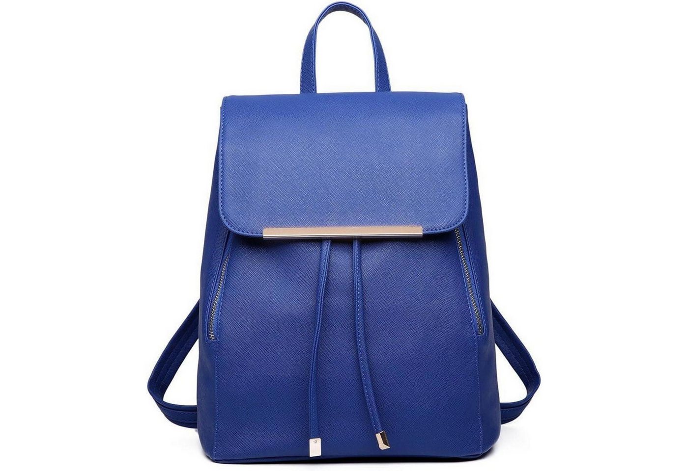 LuxusKollektion Cityrucksack Damen Kunstleder Rolltop Rucksack Tunnelzug-Design von LuxusKollektion