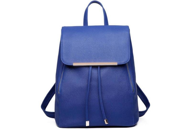 LuxusKollektion Cityrucksack Damen Kunstleder Rolltop Rucksack Tunnelzug-Design von LuxusKollektion