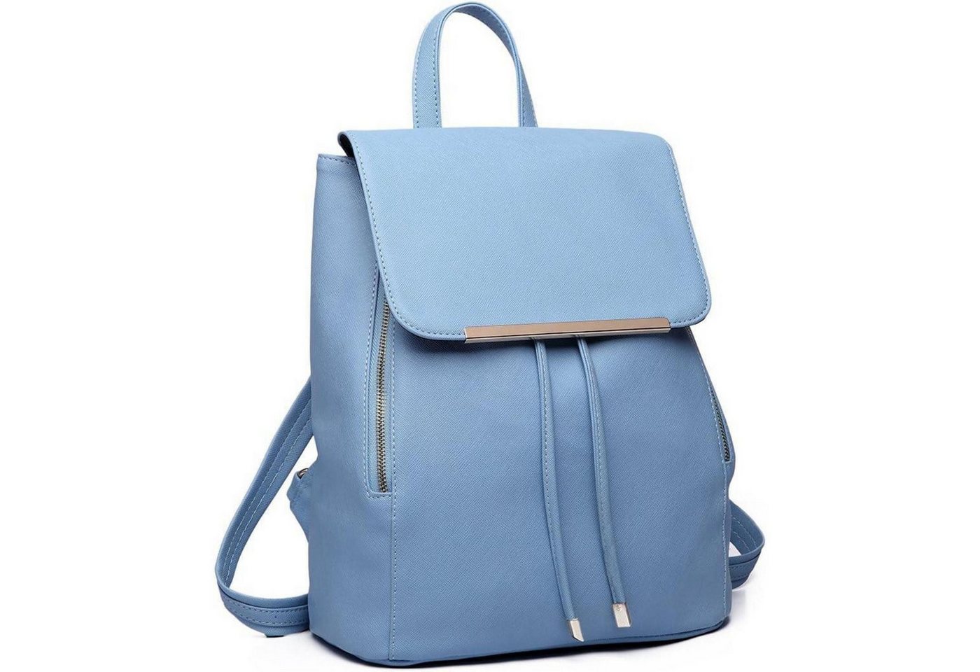 LuxusKollektion Cityrucksack Damen Rucksack Cityrucksack PU Leder Schwarz Modern von LuxusKollektion