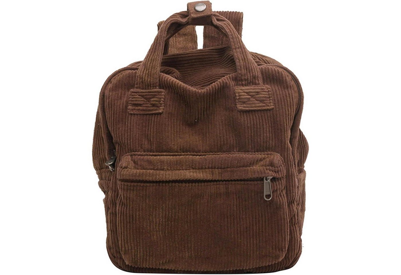 LuxusKollektion Cityrucksack Damen Rucksack Klein Cord Cityrucksack Braun 10l von LuxusKollektion